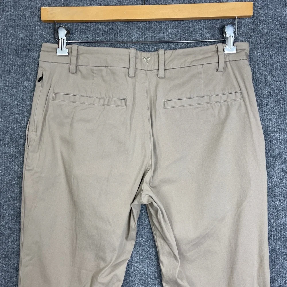 Birddogs Pant Mens 32 x 32 Beige Performance Chino Stretch Trousers